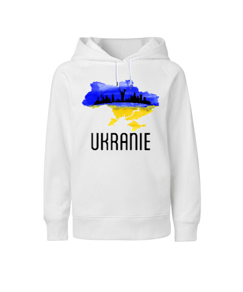 Tisho - Ukrayna - Ukranie Blu V3 Beyaz Çocuk Unisex Hoodie Kapüşonlu