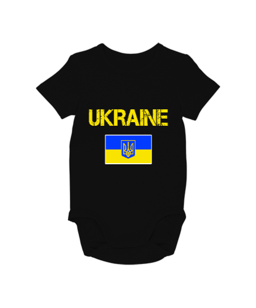 Tisho - Ukrayna,Ukraine,Ukrayna Bayrağı,Ukraine flag. Siyah Bebek Zıbını
