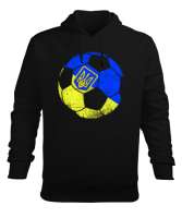 Ukrayna,Ukraine,Ukrayna Bayrağı,Ukraine flag Siyah Erkek Kapüşonlu Hoodie Sweatshirt - Tisho