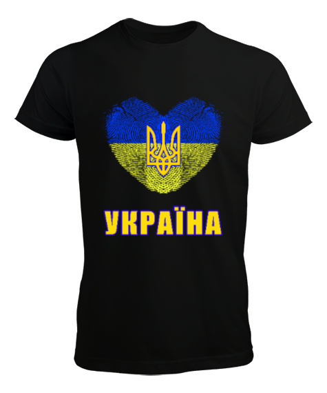 Ukrayna,Ukraine,Ukrayna Bayrağı,Ukraine flag. Siyah Erkek Tişört