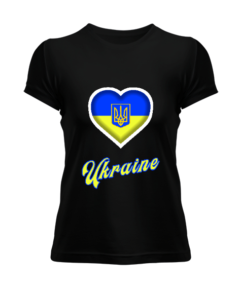 Ukrayna,Ukraine,Ukrayna Bayrağı,Ukraine flag. Siyah Kadın Tişört