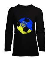 Ukrayna,Ukraine,Ukrayna Bayrağı,Ukraine flag. Siyah Kadın Uzun Kol Tişört - Tisho