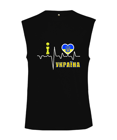 Tisho - Ukrayna,Ukraine,Ukrayna Bayrağı,Ukraine flag. Siyah Kesik Kol Unisex Tişört