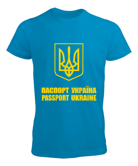 Tisho - Ukrayna,Ukraine,Ukrayna Bayrağı,Ukraine flag. Turkuaz Erkek Tişört