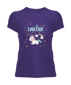 Tisho - Unicorn At Gökkuşağı Kadın Tişört