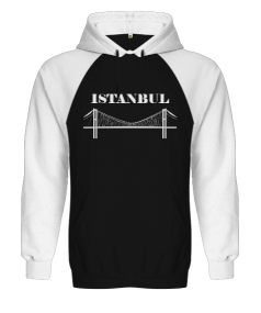 Üniseks İstanbul baskılı sweatshirt Orjinal Reglan Hoodie Unisex Sweatshirt - Tisho