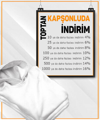 Unisex Beyaz Baskısız Toptan Kapüşonlu Sweatshirt - Tisho