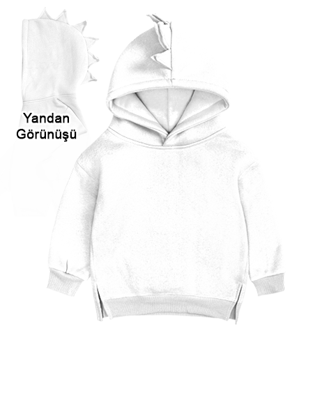 Tisho - Çocuk Dinozor Kapşonlu Hoodie