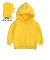 Çocuk Dinozor Kapşonlu Hoodie - Thumbnail