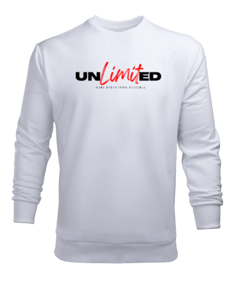 Tisho - Unlimited Beyaz Erkek Sweatshirt