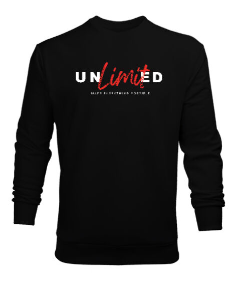 Tisho - Unlimited Siyah Erkek Sweatshirt