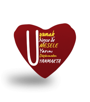 UYUMAK NEYSE DE Kalp Yastık - Tisho