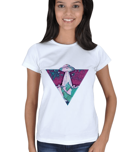 Tisho - Uzay Mekiği Tasarımlı Kadın Tişört
