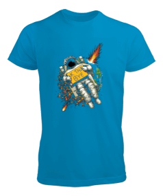 Uzay Temalı Sevimli Erkek Tişört - Tisho