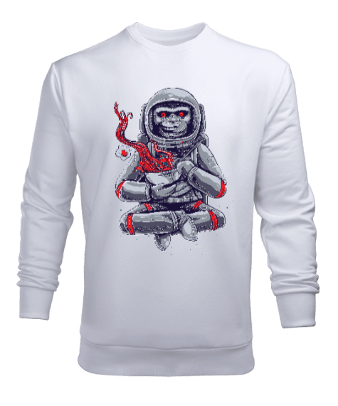 Tisho - Uzaylı komik maymun Erkek Sweatshirt