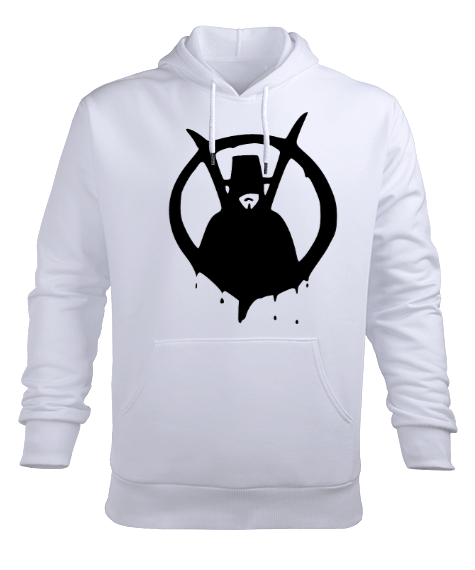 Tisho - V for Vendetta Erkek Kapüşonlu Hoodie Sweatshirt