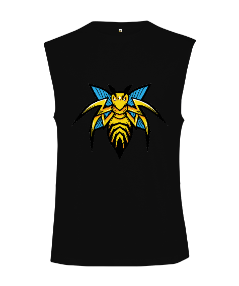 Tisho - Vahşi arı fitness Kesik Kol Unisex Tişört