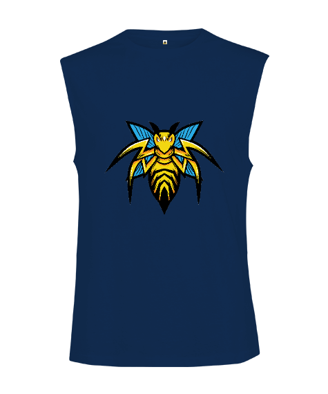 Tisho - Vahşi arı fitness Kesik Kol Unisex Tişört