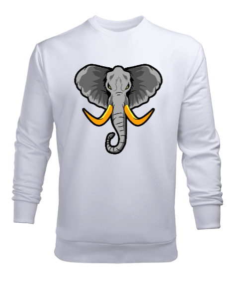 Tisho - Vahşi fil sinirli Erkek Sweatshirt