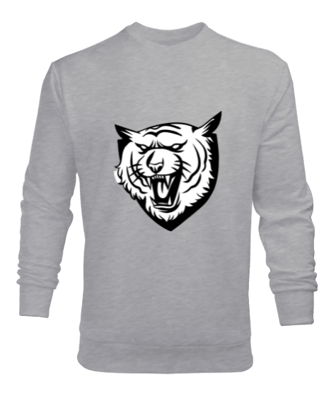 Tisho - Vahşi gri panter puma Erkek Sweatshirt
