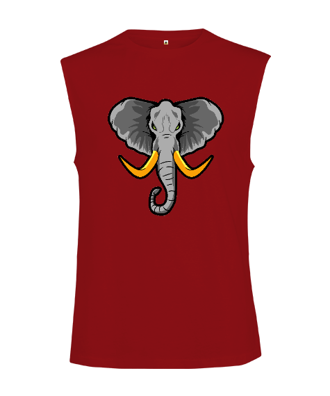 Tisho - Vahşi güçlü fil fitness motivasyon Kesik Kol Unisex Tişört