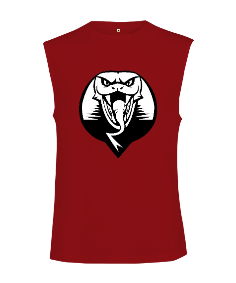 Vahşi güçlü kobra fitness motivasyon Kesik Kol Unisex Tişört