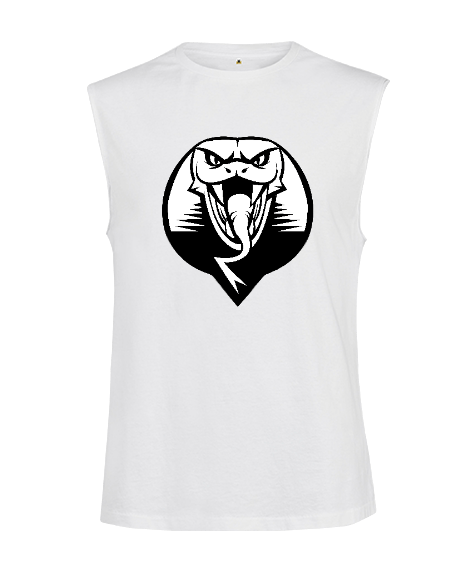 Vahşi güçlü kobra fitness motivasyon Kesik Kol Unisex Tişört
