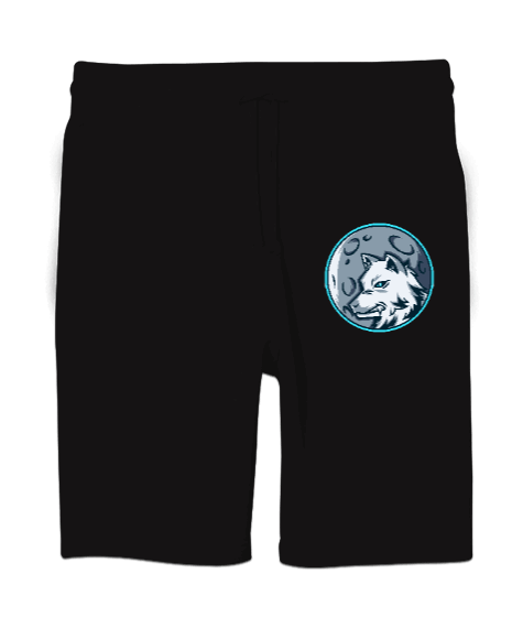 Tisho - Vahşi kurt ay ışığı Unisex Sweatshirt Şort Regular Fit
