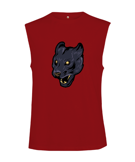 Tisho - Vahşi yaratık kafası fitness Kesik Kol Unisex Tişört