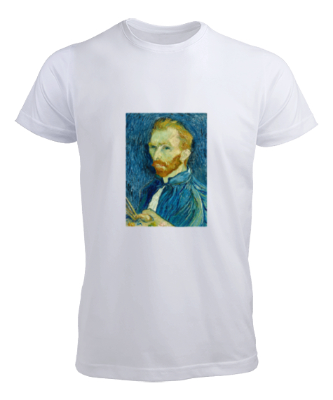 Tisho - Van Gogh styles Beyaz Erkek Tişört