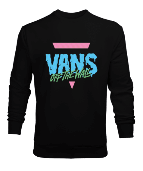 Tisho - Vans Tasarım Baskılı Erkek Sweatshirt