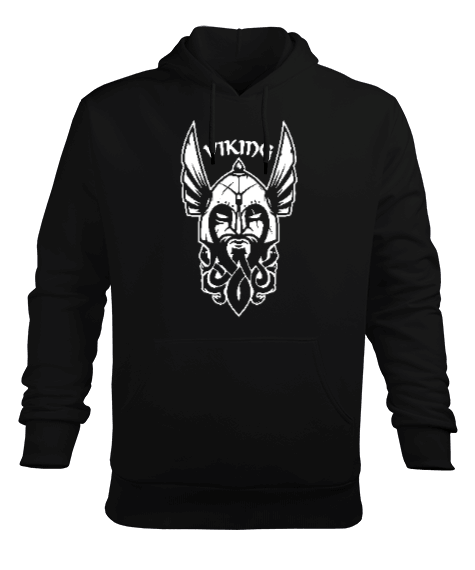 Tisho - Viking Savaşcı Erkek Kapüşonlu Hoodie Sweatshirt