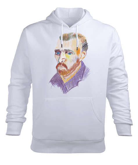 Tisho - Vincent van Gogh Erkek Kapüşonlu Hoodie Sweatshirt