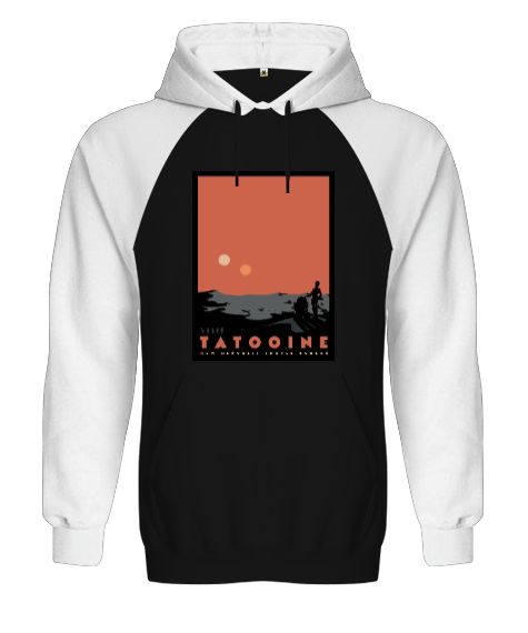 Tisho - Visit tatooine Orjinal Reglan Hoodie Unisex Sweatshirt