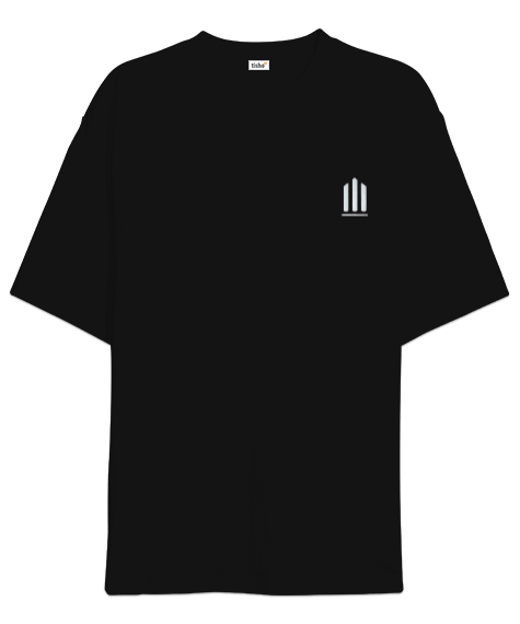 Tisho - VIT-BLACK Oversize T-Shirt Oversize Unisex Tişört