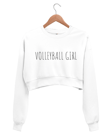 Tisho - Volleyball Girl Kadın Crop Sweatshirt