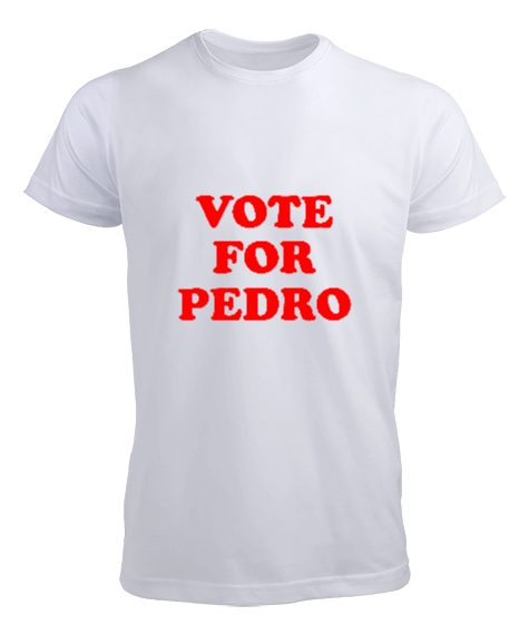 Tisho - Vote for Pedro - Napoleon Dynamite Beyaz Erkek Tişört