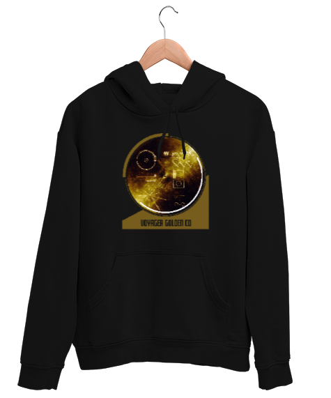 Tisho - Voyager Golden CD - Altın Bilgi CDsi Siyah Unisex Kapşonlu Sweatshirt