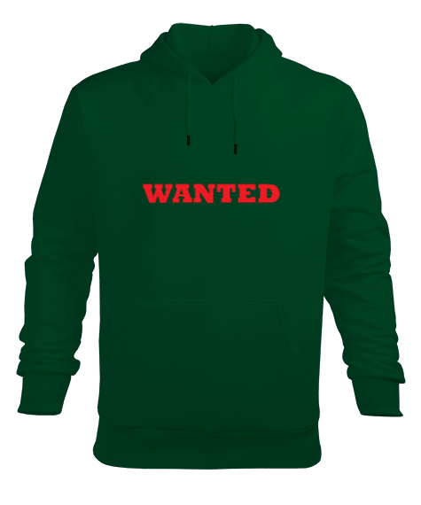 Tisho - Wanted Erkek Kapüşonlu hoodie tshirt Erkek Kapüşonlu Hoodie Sweatshirt
