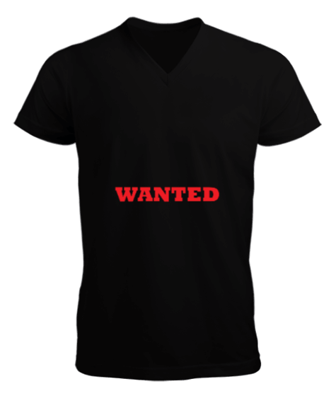 Tisho - Wanted Erkek Kısa Kol V Yaka Tişört