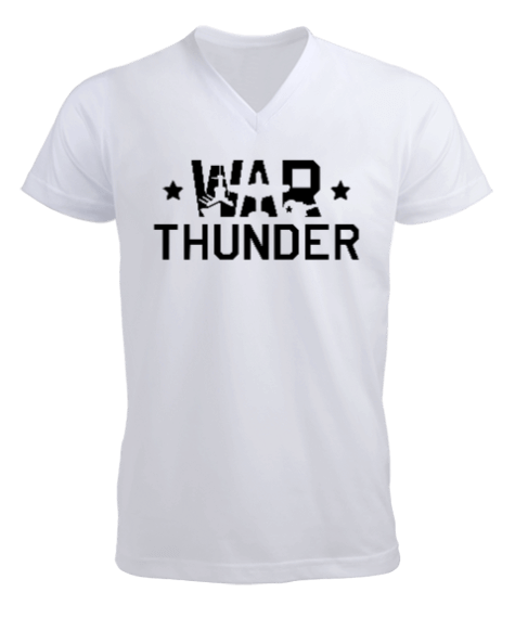 Tisho - War Thunder Erkek Kısa Kol V Yaka Tişört