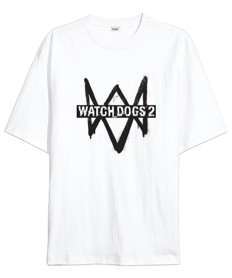 Tisho - Watch Dogs Logolu Oversize Unisex Tişört