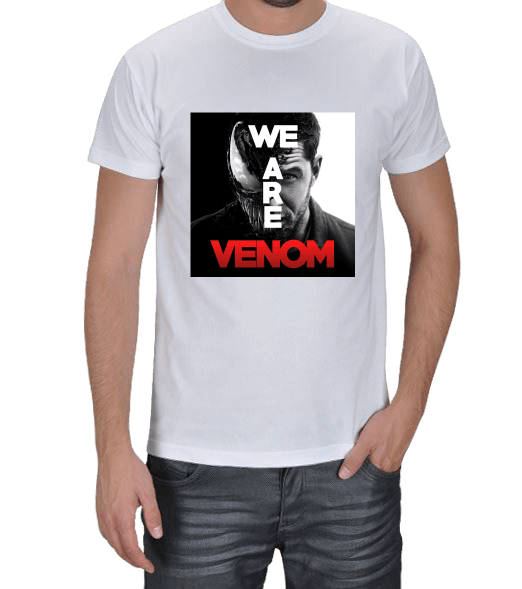 Tisho - We Are Venom Beyaz Erkek Tişört
