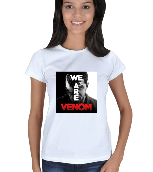 Tisho - We Are Venom Beyaz Kadın Tişört