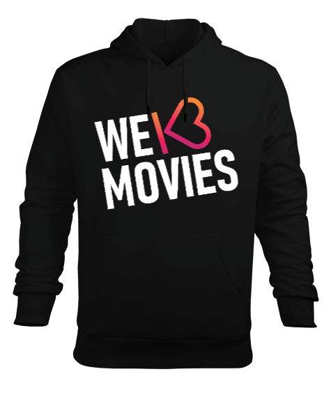 Tisho - We Love Movies - KafeinSiz Merch Erkek Kapüşonlu Hoodie Sweatshirt