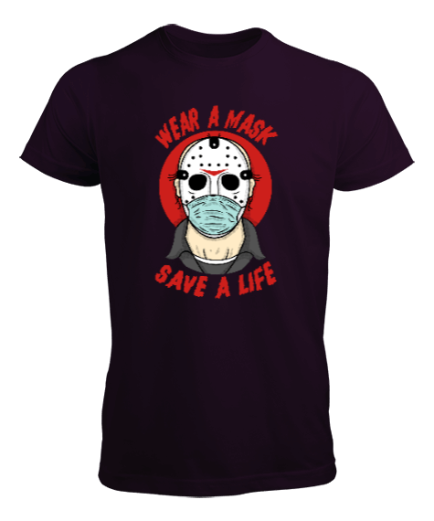 Wear a Mask Save a Life Erkek Tişört