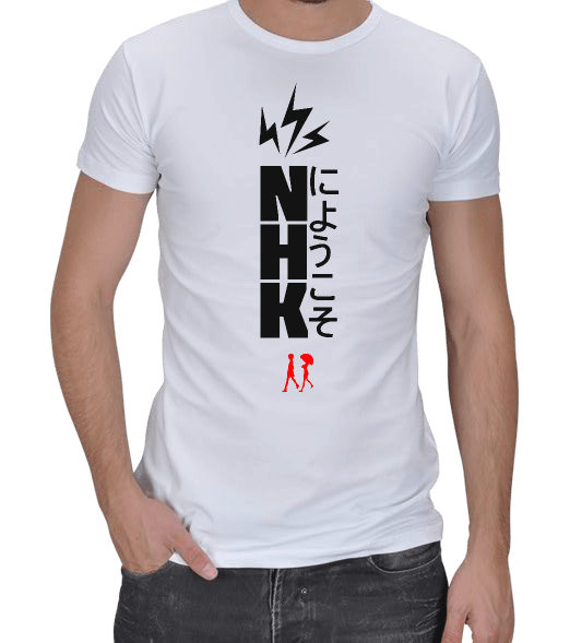 Tisho - Welcome to NHK Erkek Regular Kesim Tişört