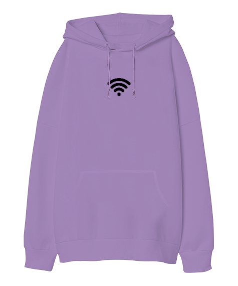 Tisho - Wi-Fi Collection Oversize Unisex Kapüşonlu Sweatshirt