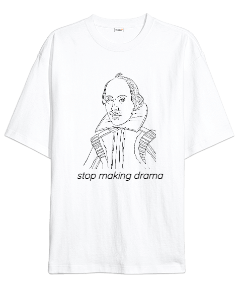 Tisho - William Shakespeare tshirt Oversize Unisex Tişört