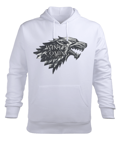 Tisho - Winter coming Erkek Kapüşonlu Hoodie Sweatshirt